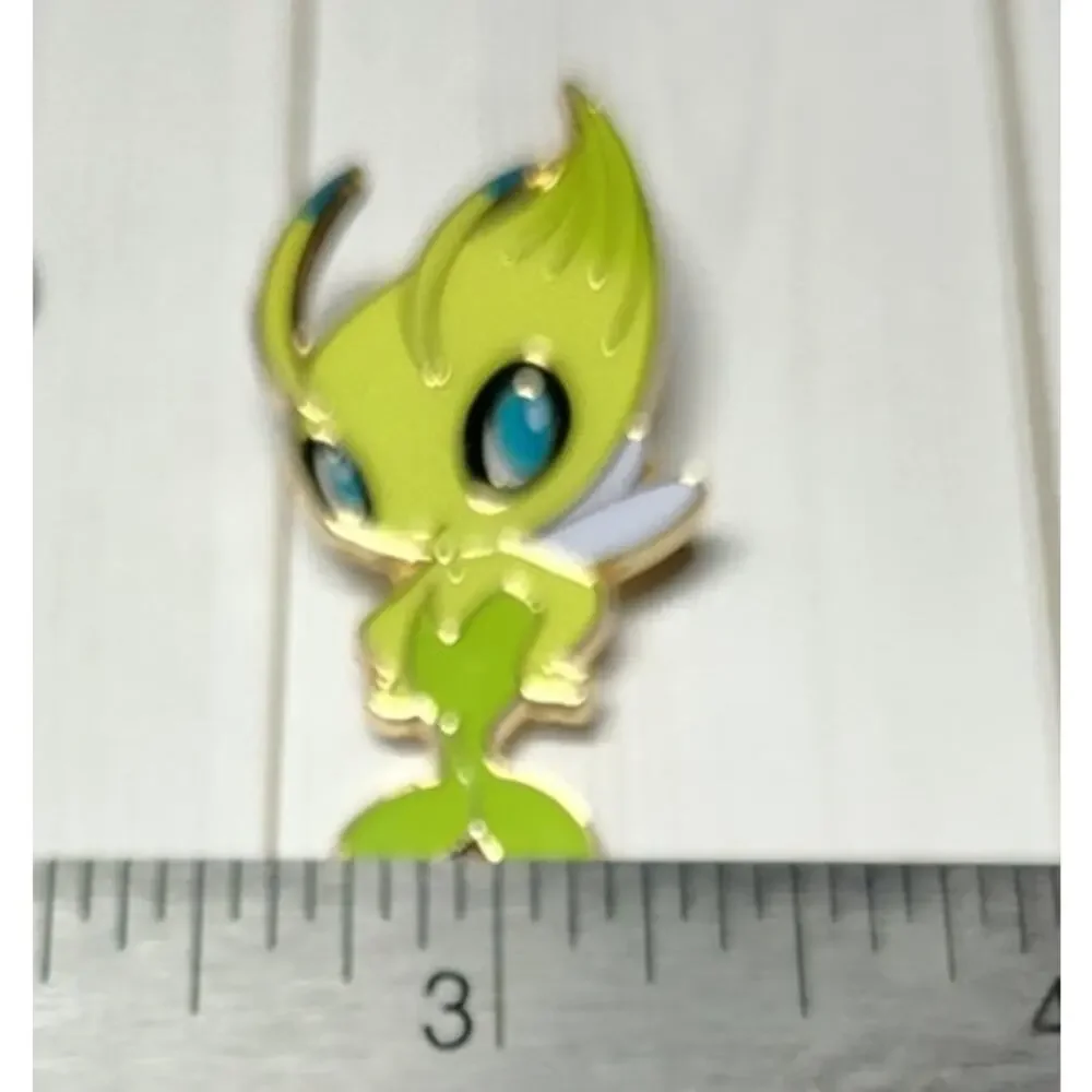 Celebi Official Pokemon Pin Badge for a Hat, Lapel, Jacket or Backpack